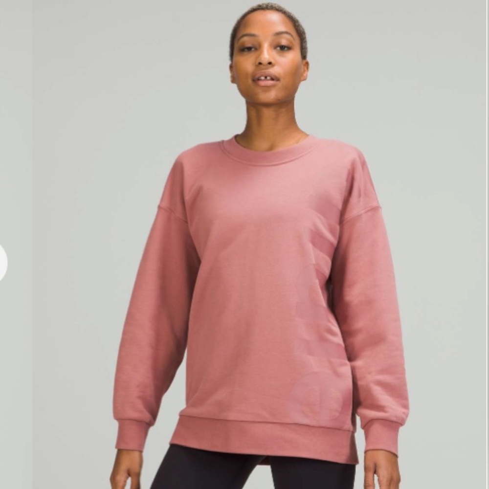 🫧 Lululemon Perfectly Oversized Crew Logo - Spiced Chai